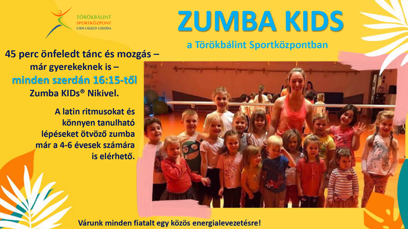 Zumba Kids a Törökbálint Sportközpontban